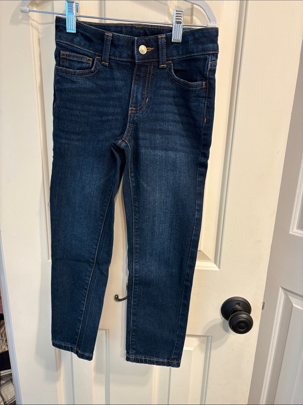 Dark Blue Girl’s Stretch Jeans - Classic Slim Fit